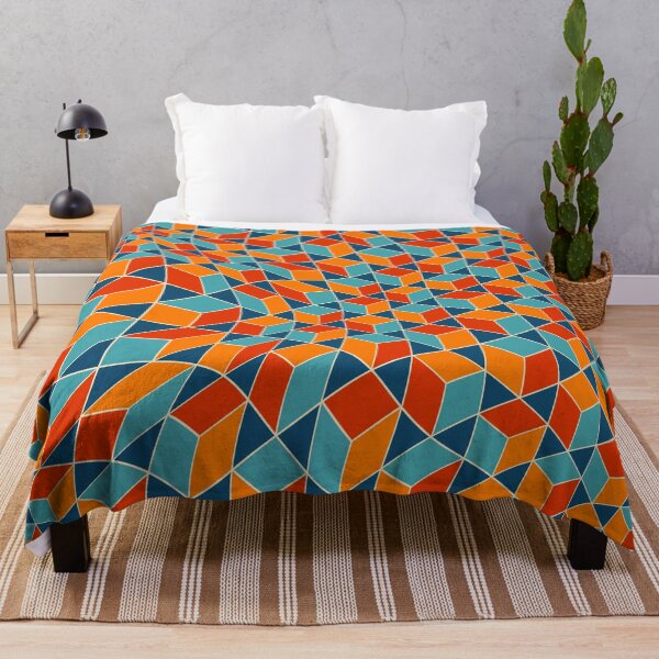 Artikelvorschau, Retro Inspired Kaleidoscope Cube Pattern entworfen und verkauft von bubblyshades.