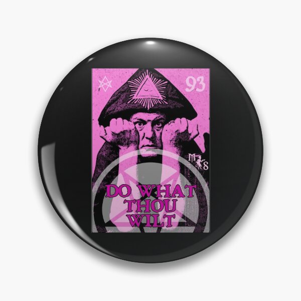 Item preview, Aleister Crowley designed and sold by MetalSatyrShop.