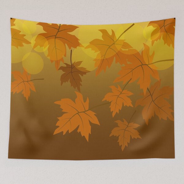 Item preview, Autumn maple leaves and bokeh effect designed and sold by CutieBlue.