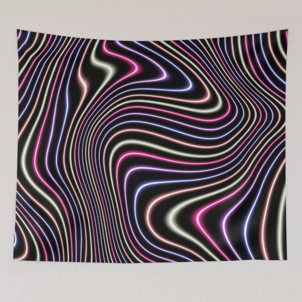 Item preview, Neon curved strings designed and sold by rheabhargava.