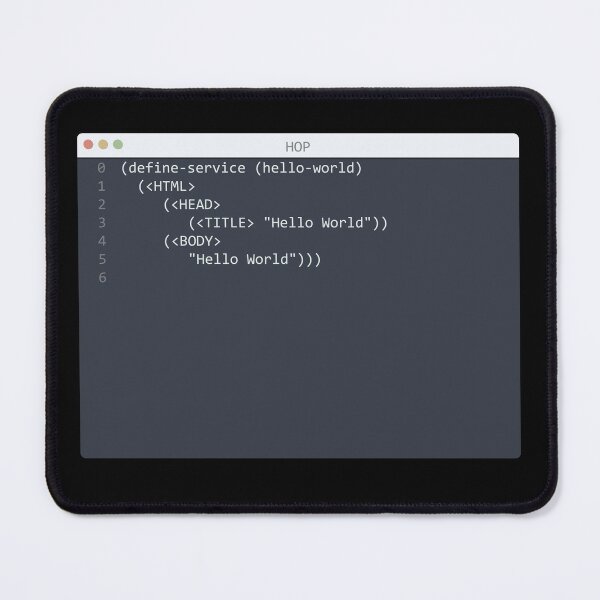 Item preview, . HOP language Hello World program sample in editor window designed and sold by IuriiVlasenko.