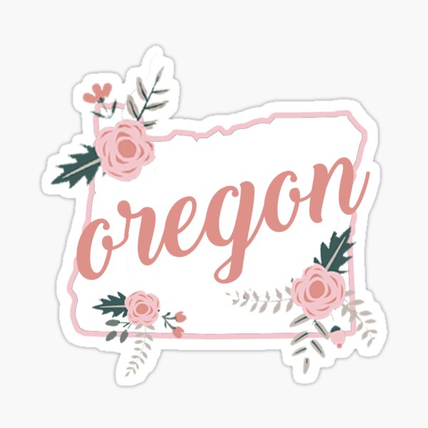 Oregon Floral State Sticker