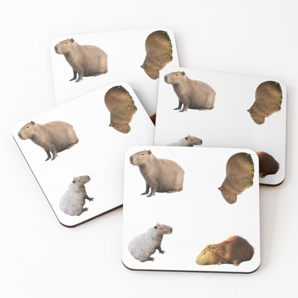 Item preview, 2nd Depressed Capybara Stickers Package. Funny Capybaras For Every Capybara Lover Or Other Rodent Owner! - Cute designed and sold by AnimalStickers-.