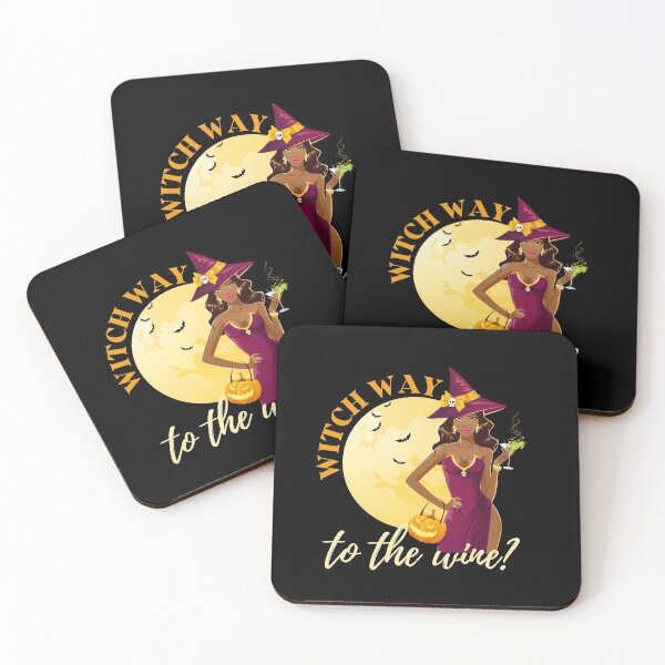 Item preview, Witch way to the wine? Funny Halloween wine drinking witch design. designed and sold by HROC.