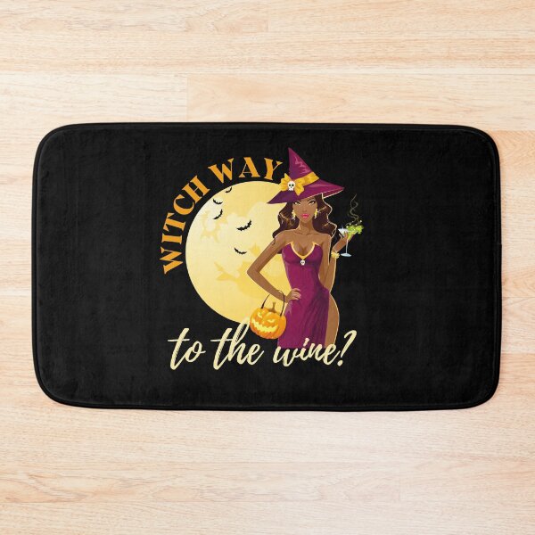 Item preview, Witch way to the wine? Funny Halloween wine drinking witch design. designed and sold by HROC.