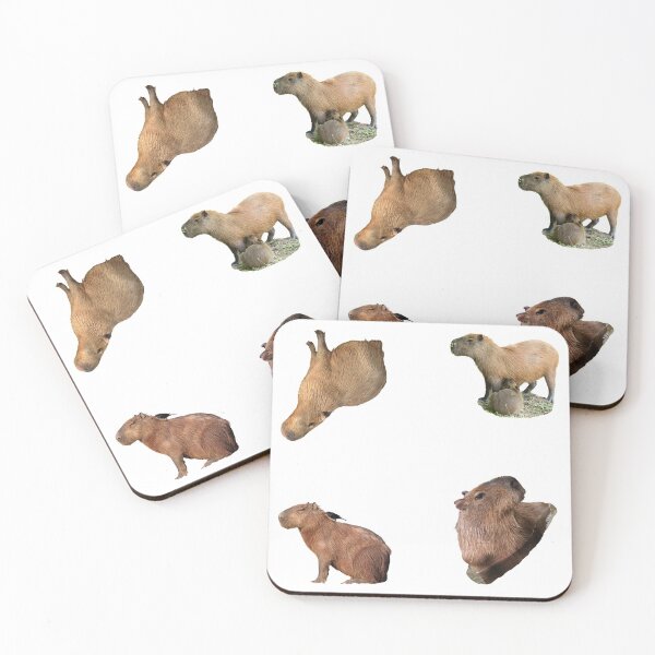Item preview, 3rd Focused Capybara Stickers Package. Funny Capybaras For Every Capybara Lover Or Other Rodent Owner! - Cute  designed and sold by AnimalStickers-.