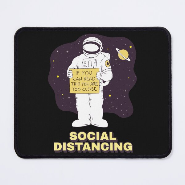 Aperçu de l'œuvre Astronaute de l'espace de distanciation sociale créée et vendue par Serenitylevel.