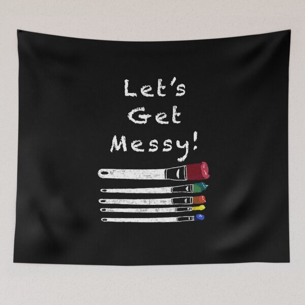 Item preview, Let's Get Messy Painting Artist Art Brushes designed and sold by RosalieReeves.