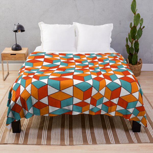 Artikelvorschau, Retro Inspired Kaleidoscope Cube Pattern entworfen und verkauft von bubblyshades.