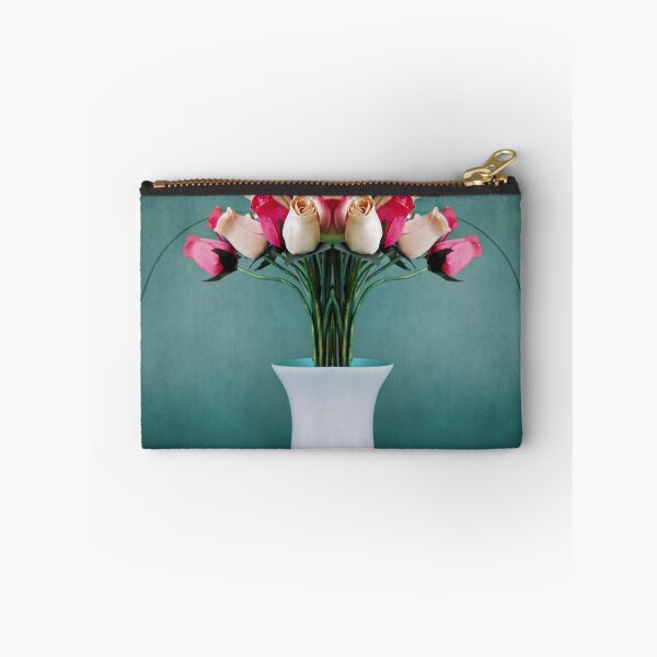 Item preview, Wooden roses in a blue vase designed and sold by Martyn Franklin.