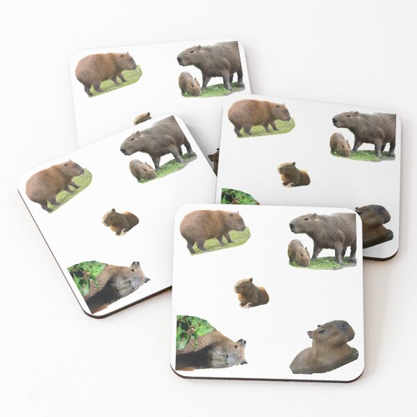 Item preview, 1st Happy Capybara Stickers Package. Funny Capybaras For Every Capybara Lover Or Other Rodent Owner! - Cute  designed and sold by AnimalStickers-.