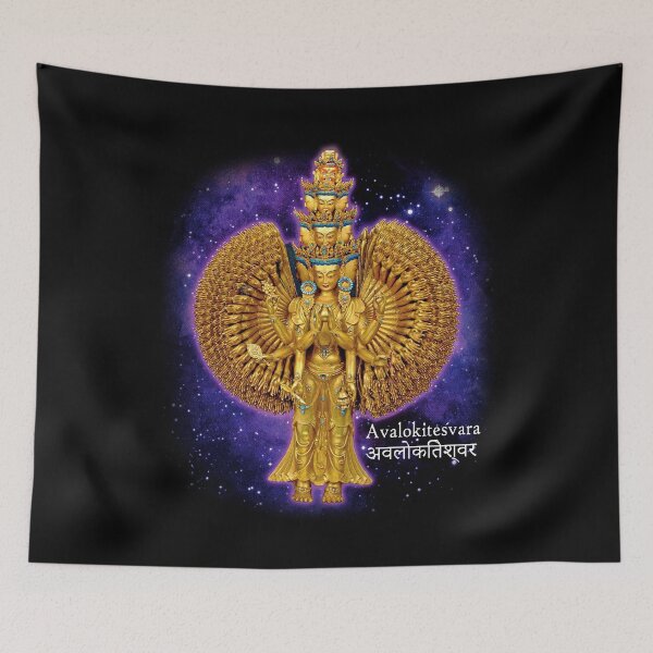 Item preview, Avalokiteshvara Thousand Arms Tibetan Chinese Buddha designed and sold by signsandsymbols.
