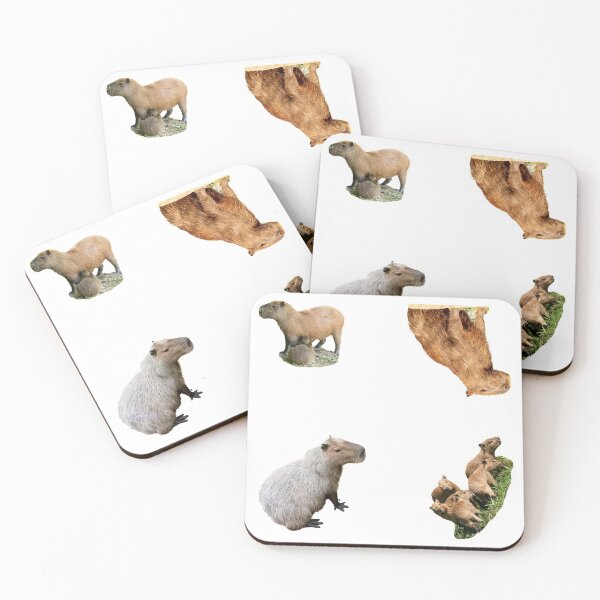 Item preview, 3rd Happy Capybara Stickers Package. Funny Capybaras For Every Capybara Lover Or Other Rodent Owner! - Cute  designed and sold by AnimalStickers-.