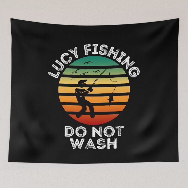 Item preview, lucky fishing do not wash funny fishing design for fisherman and fishing lovers for holidays for grandpa for dad  designed and sold by mydreamcatcher.