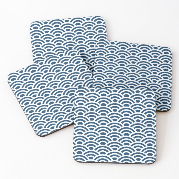 Item preview, Japanese Pattern Wagara Waves Seigaiha designed and sold by MeowsAndMakes.