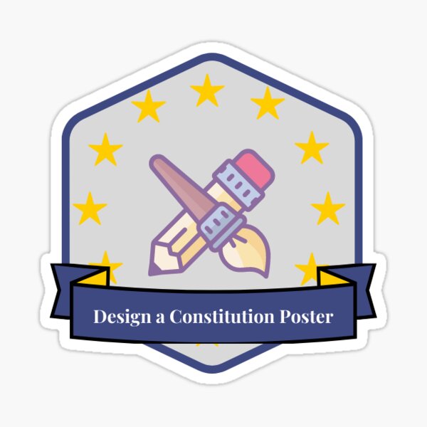 Design a Constitution Poster Sticker