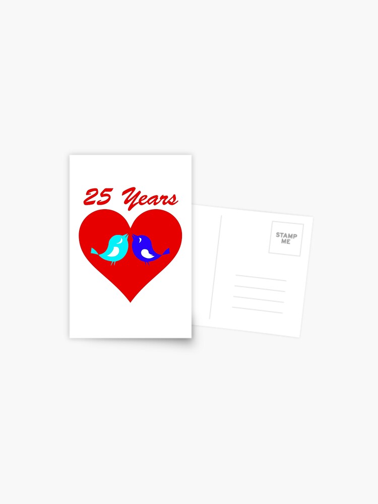 Red Heart Love Wedding Postage Stamps