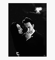 Gomez and Morticia Addams Photographic Print