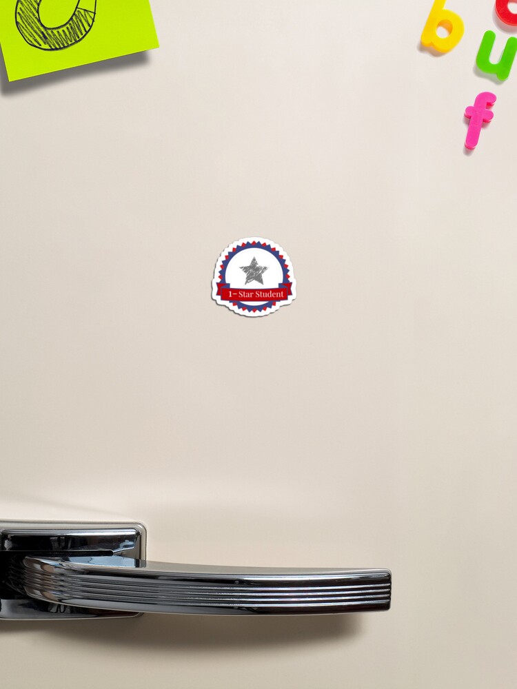 Thumbnail 1 of 3, Magnet, 1-Star Student designed and sold by alixbryant.