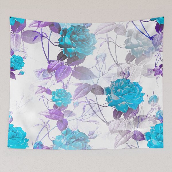 Item preview, DISEÑO GRÁFICO FLORES AZUL CLARO FONDO ABSTRACTO designed and sold by AYANADA.