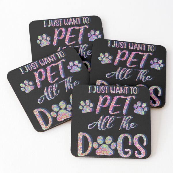 Item preview, Colorful I Just Want To Pet All The Dogs designed and sold by Zurickdesigns.