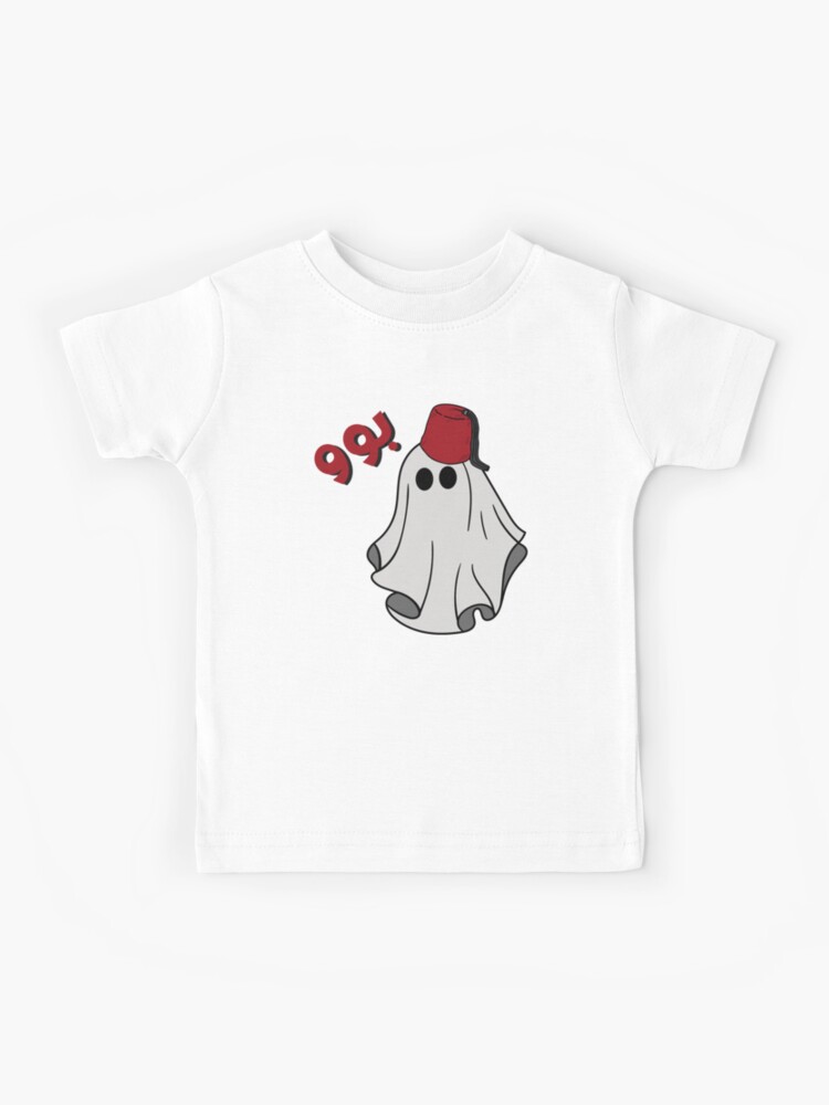 white ghost t shirt