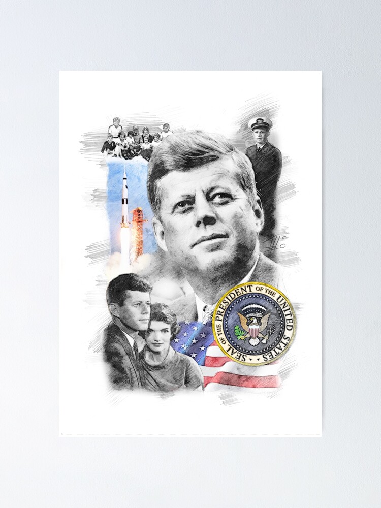 John F Kennedy Poster By Theodordecker Redbubble 