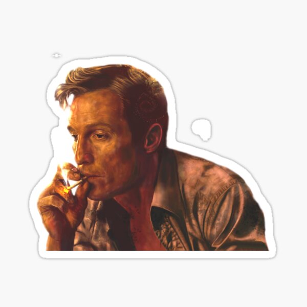 Vista previa del artículo con la obra «Verdadero detective», diseñado y vendido por Vector11.