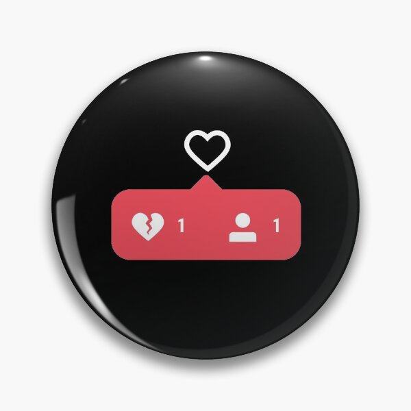 Item preview, Broken heart insta notification designed and sold by InfinityElement.
