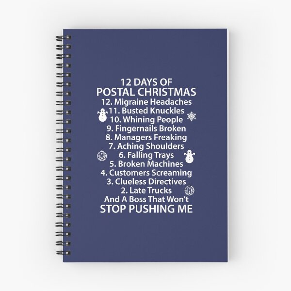 Item preview, Postal Worker 12 Days Of Christmas designed and sold by AlwaysAwesome.