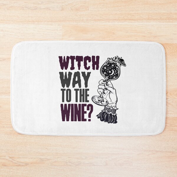 Item preview, Witch way to the wine? Funny Halloween wine drinking witch design. designed and sold by HROC.