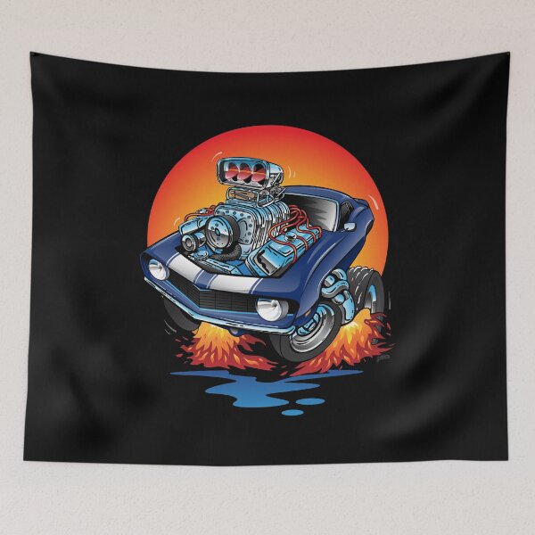 Item preview, Funny Classic Sixties American Muscle Car Hot Rod Cartoon designed and sold by hobrath.