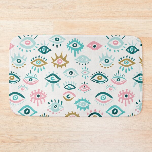 Item preview, Mystic Eyes – Turquoise & Pink designed and sold by Cat Coquillette.