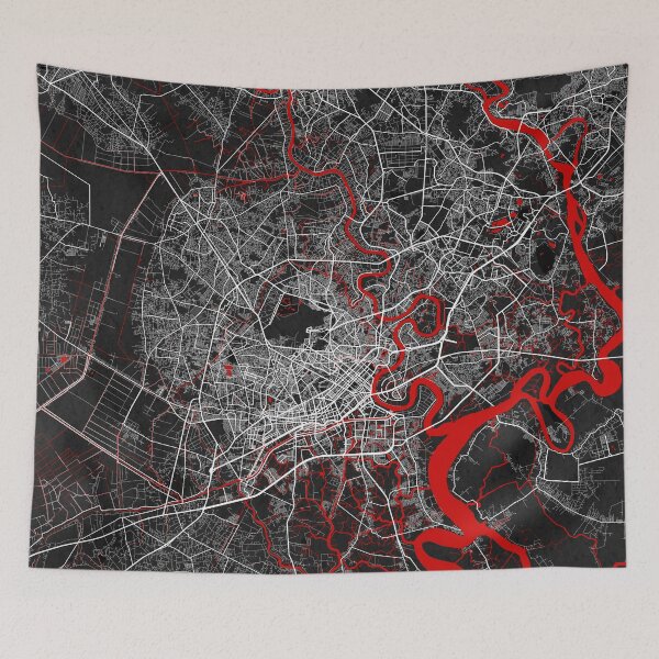 Item preview, Ho Chi Minh City Map of Vietnam - Oriental designed and sold by deMAP.