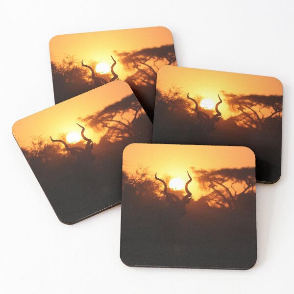 Item preview, Sunset between the antlers designed and sold by Drekisdottir.