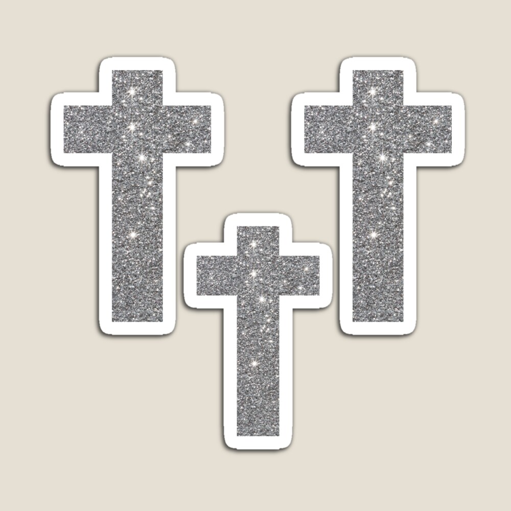 Chunky Silver Glitter Trio Sticker Set" for Sale by Sticker-Shoppee | Redbubble