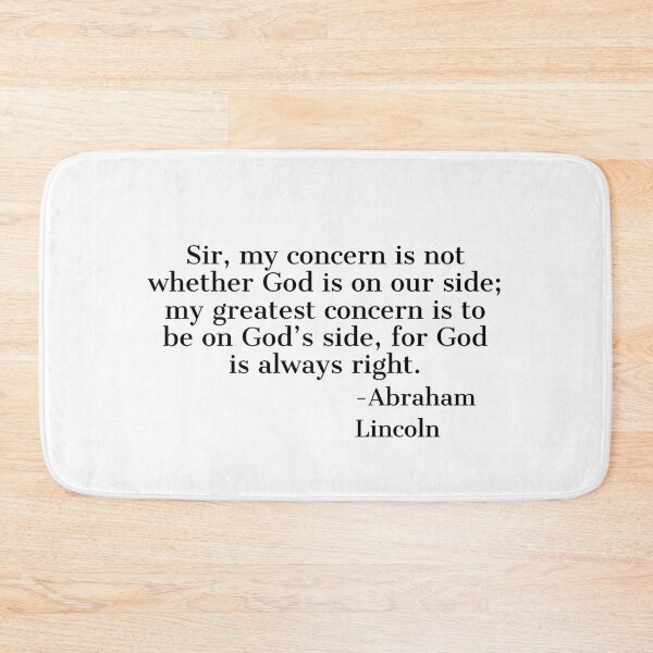 Item preview, Abe Lincoln on Being on God's side designed and sold by Yviemakes.