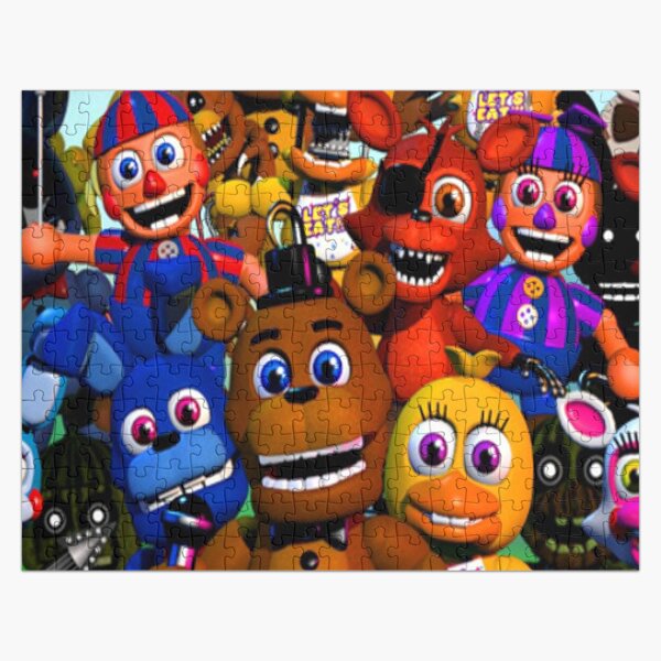 Solve FNAF - Kinder Fnaf 2 Animatronics jigsaw puzzle online with 45 pieces