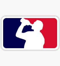 Funny drinking league Sticker