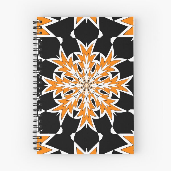 Item preview, Bizarre Geometric Orange Black and White Kaleidoscope designed and sold by taiche.