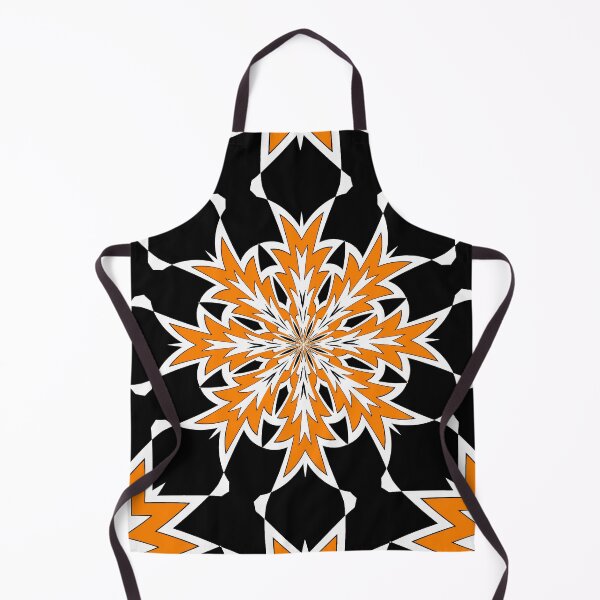 Item preview, Bizarre Geometric Orange Black and White Kaleidoscope designed and sold by taiche.