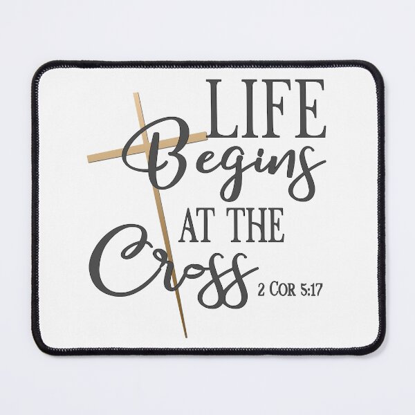 Item preview, Christian Design - Live Begins at the Cross - 2 Corinthians 5:17 designed and sold by simplydesignart.