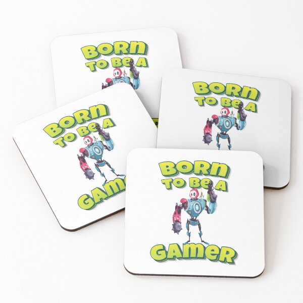 Item preview, Born To Be A Gamer Modern Robot With Weapon designed and sold by WordsGamersUse.