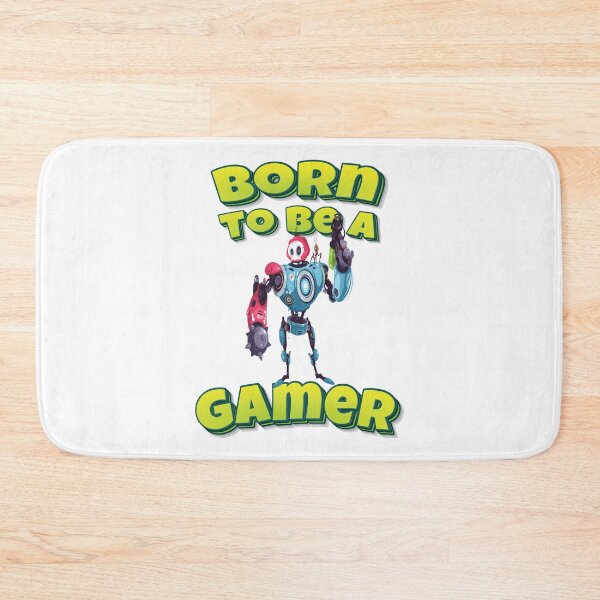 Item preview, Born To Be A Gamer Modern Robot With Weapon designed and sold by WordsGamersUse.
