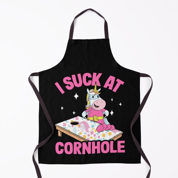 Item preview, I Suck At Cornhole Loser Funny Sarcastic Joke Pink Unicorn designed and sold by Stronzi.