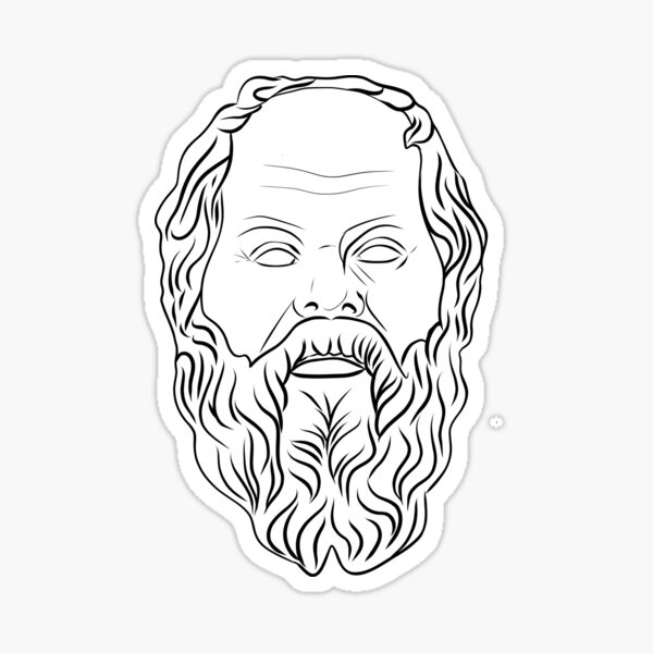 Facepalm with greek philosopher socrates placing Vector Image