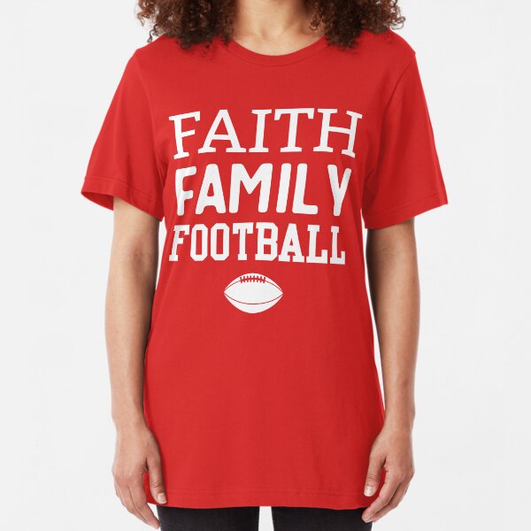 Faith Family Football Slim Fit T-Shirt