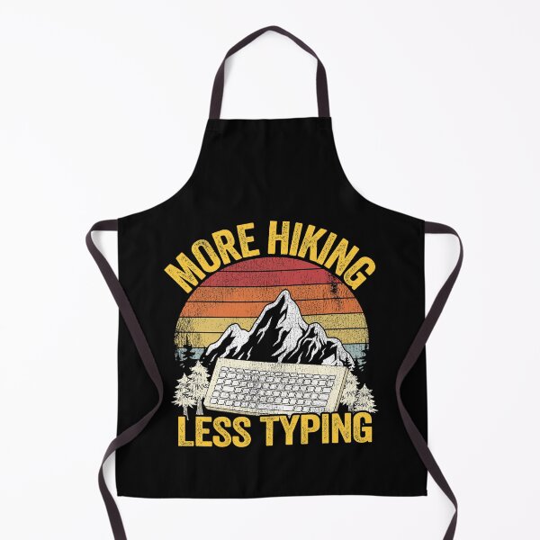 Item preview, More Hiking Less Typing Hiker Joke Funny Hiking designed and sold by Stronzi.