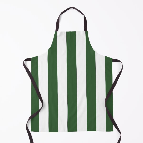 Item preview, Medium PINE GREEN and WHITE Vertical STRIPES designed and sold by RachelMacht.