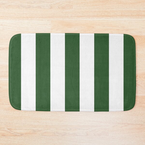 Item preview, Medium PINE GREEN and WHITE Vertical STRIPES designed and sold by RachelMacht.